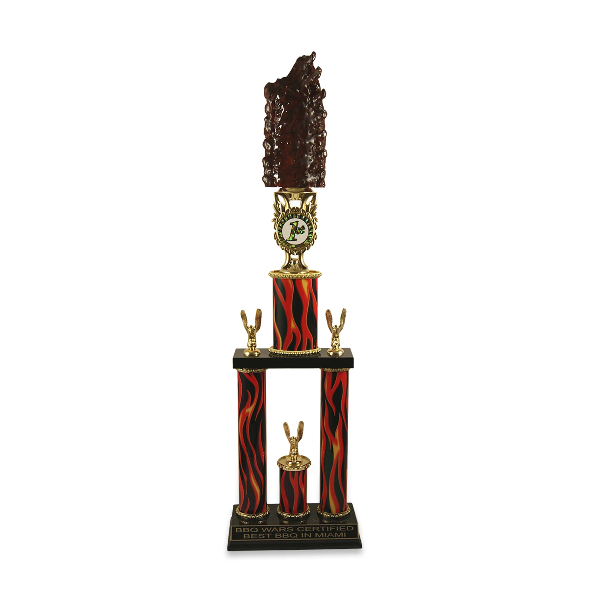 Jumbo Trophy With Half Slab Of Ribs