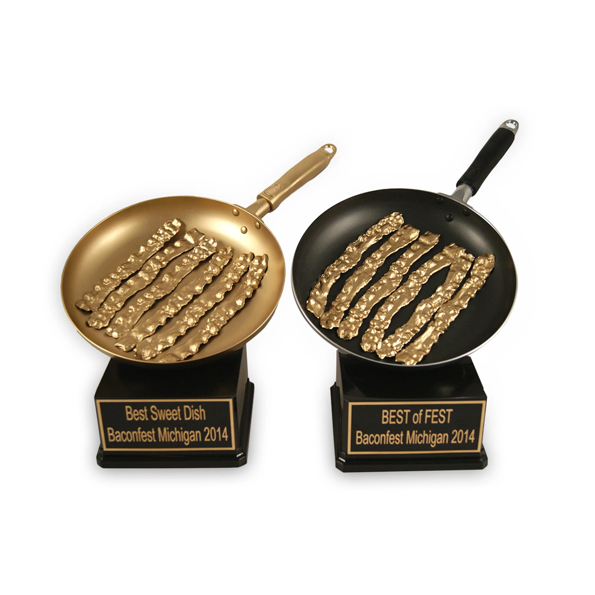 Gold Bacon In Pan Trophy - Image 2