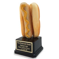 Bratwurst On Bun Trophy