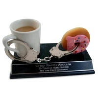Coffee And Doughnut Police Trophy