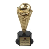 Golden Ice Cream Cone Trophy