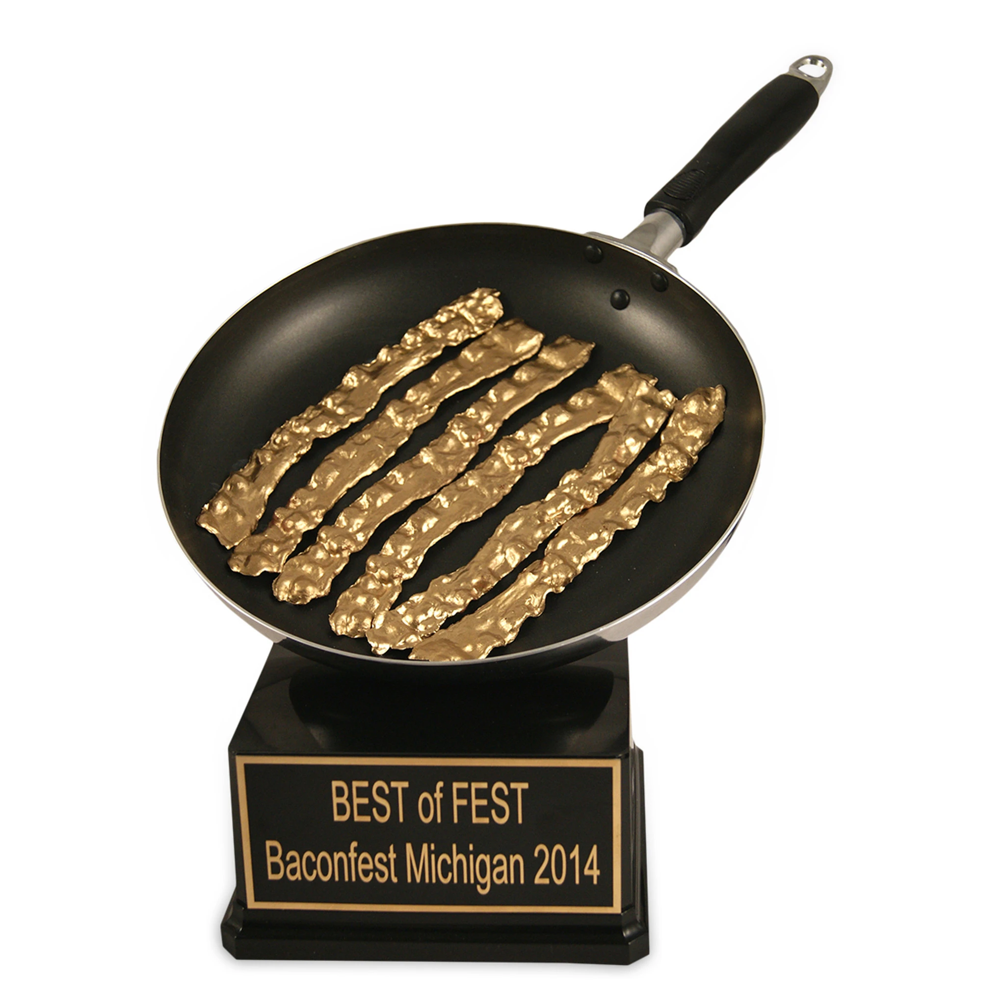 Gold Bacon In Pan Trophy