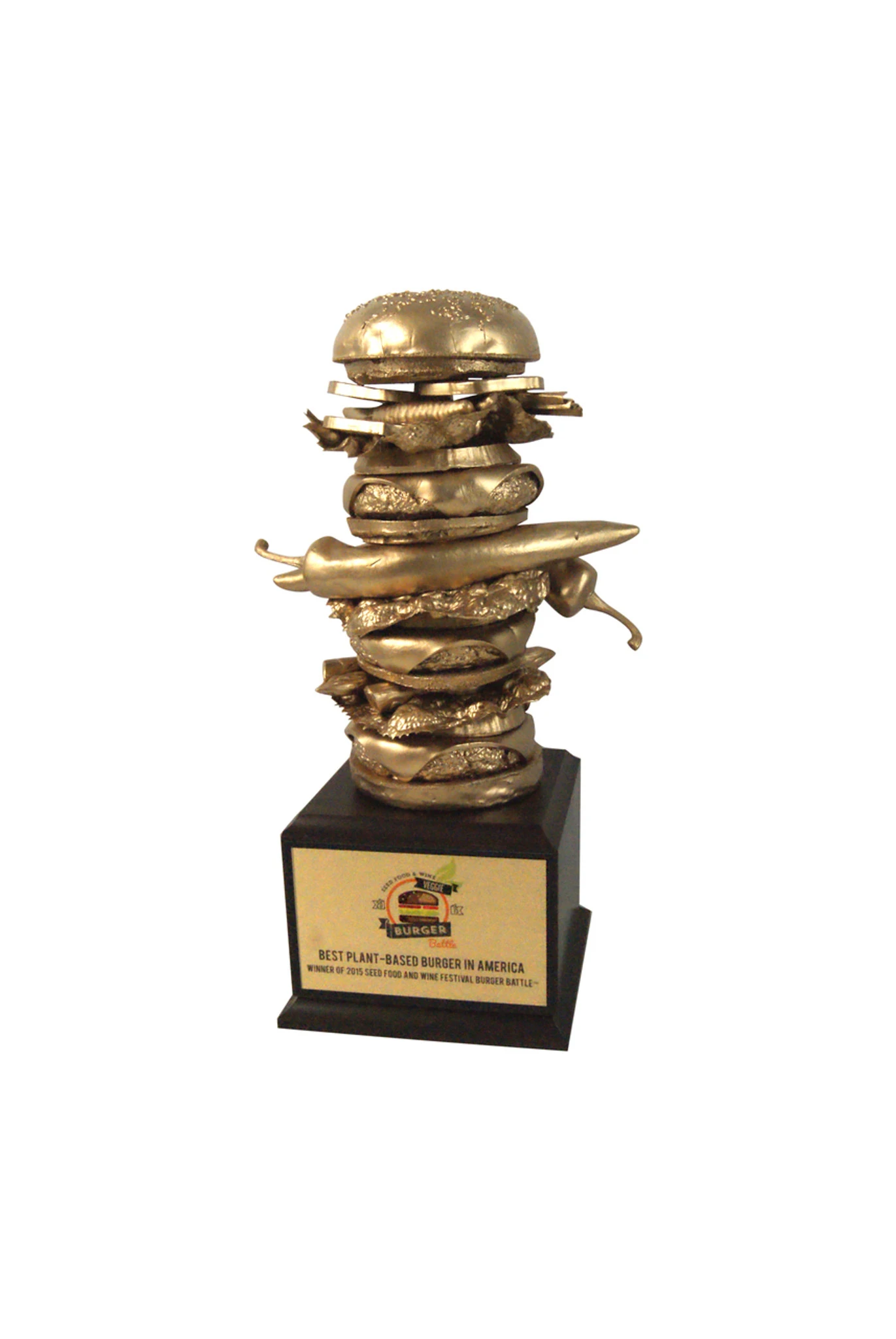 Golden Crazy Burger Trophy