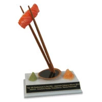 Salmon Sushi Chopsticks Trophy
