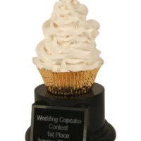 Wedding Cupcake Trophy