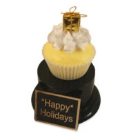 Yellow Gift Cupcake Trophy
