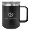 Crossing Golf Clubs Emblem Black Personalized Insulated Polar Camel Coffee Mug