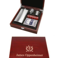 Crossing Golf Clubs Engraved Flask & GamP