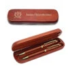 Crossing Golf Clubs Laser Engraved Cherrywood Double Pen And Box Set