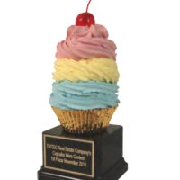 Colorful Cupcake Trophy