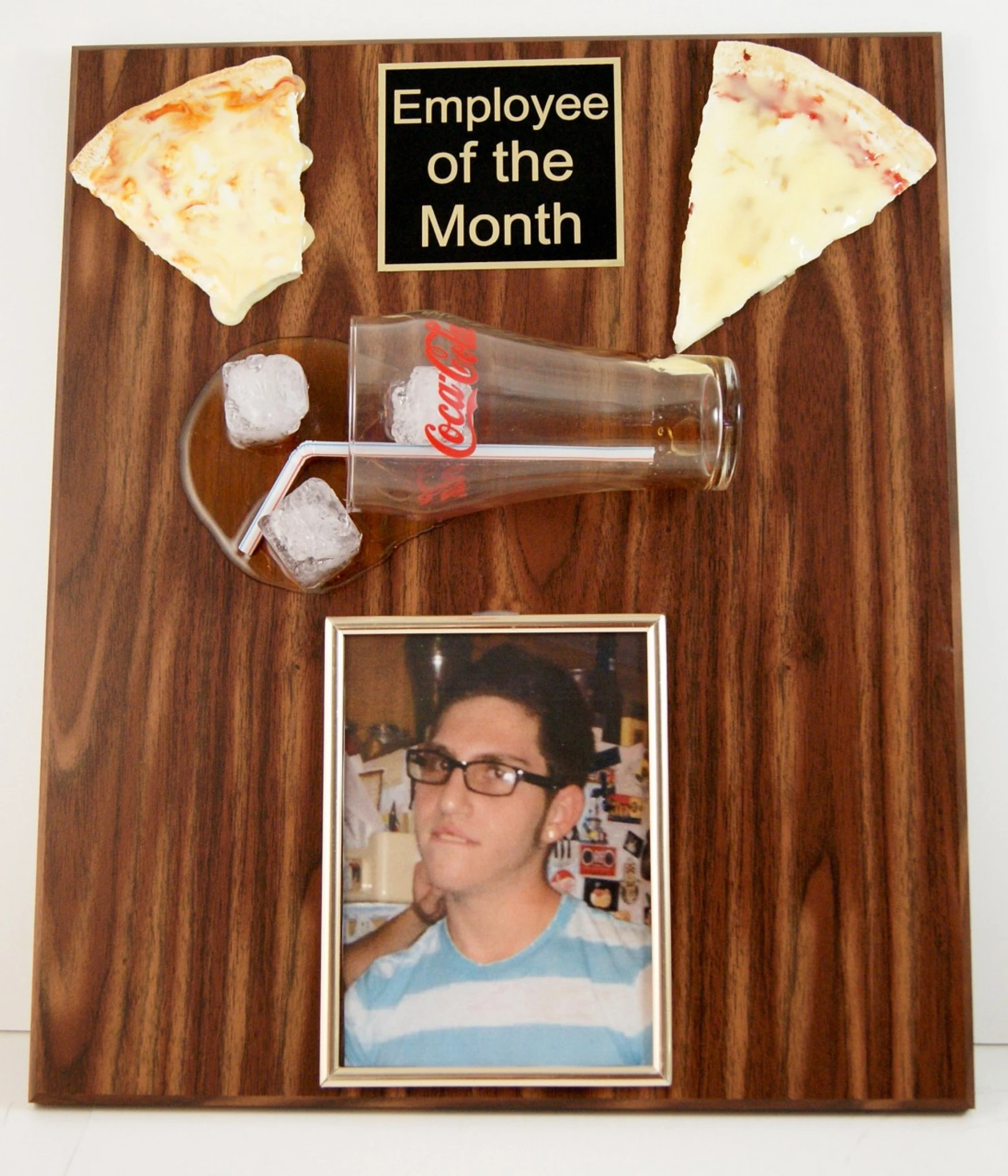 Pizza And Soda Photo Plaque