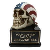 American Flag Skull Award