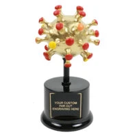 Gold Covid Virus Trophy