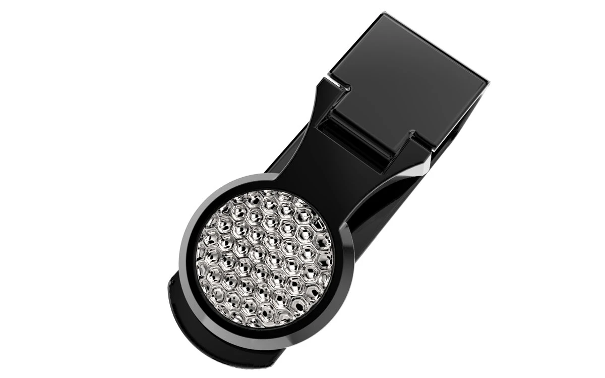 Golf Ball Engraved Money Clip In Black