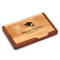 Graduates Business Card Holder Engraved Business Card Holder