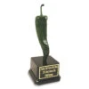 Green Pepper Jalapeno Trophy Tall Black Base