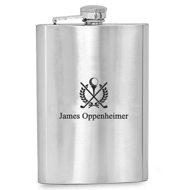 Personalized Crossing Golf Clubs Flask
