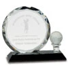 Personalized Crystal Golf Ball With Crystal Plaque
