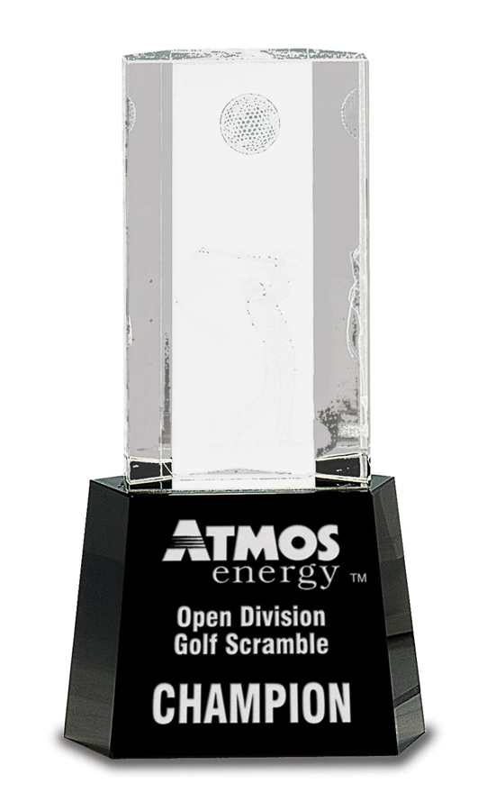 Personalized Crystal Golf Scene Desktop P