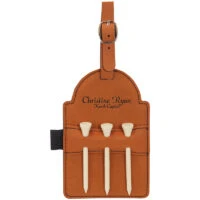 Personalized Rawhide Golf Bag Tag With TP
