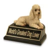 White Poodle Dog Trophy